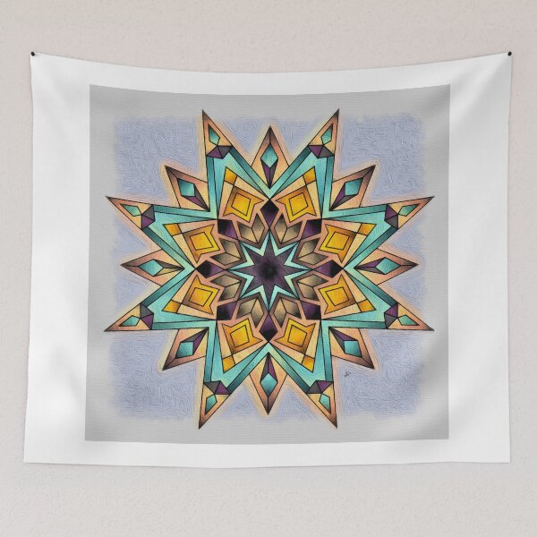 Item preview, Geometric Star Mandala Design - W17 designed and sold by Anas Arts.