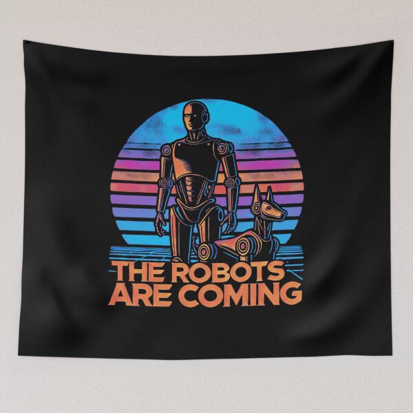 Item preview, Humanoid robot AI Robots Future Tech Design | The Bots Are Coming Futuristic Android Art designed and sold by TEEJAMBOREE.