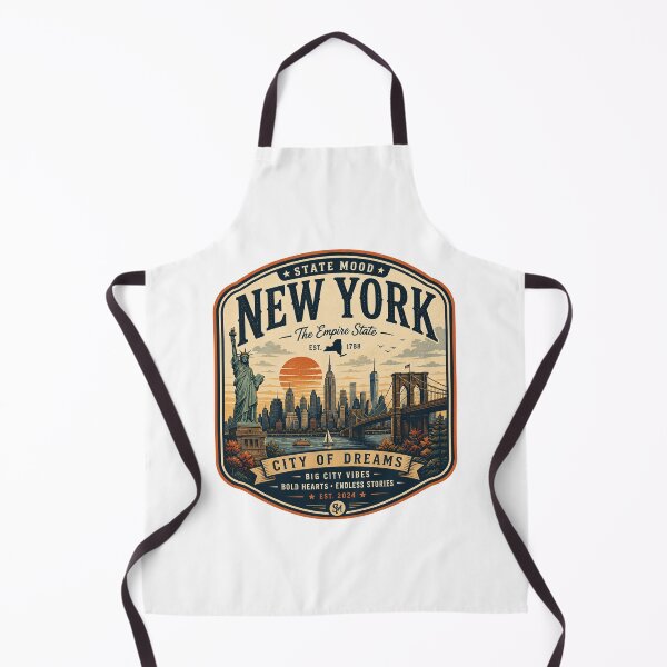 Item preview, Vintage New York Skyline Retro Design designed and sold by StateMoodDesigns.