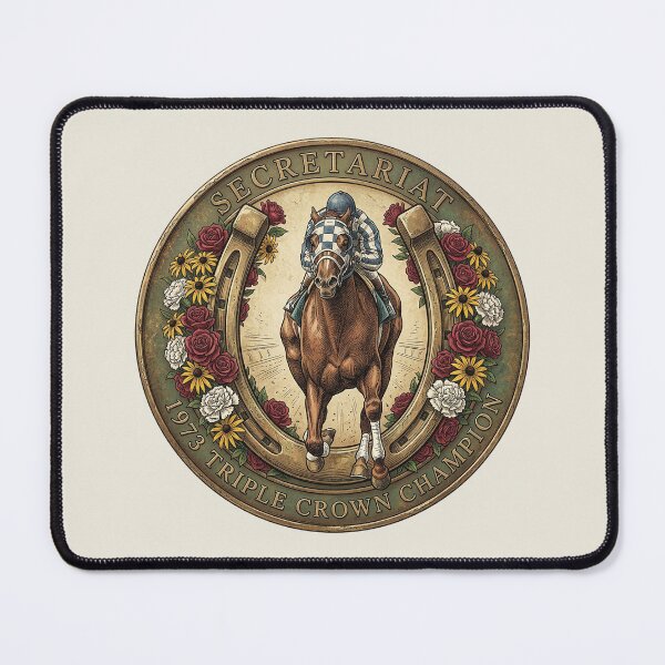 Item preview, Secretariat 1973 Triple Crown Champion Horse Racing Design designed and sold by Ginny Luttrell.