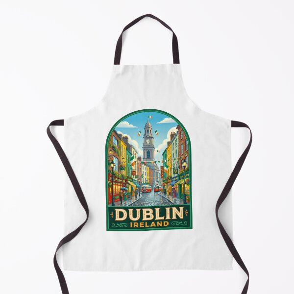 Item preview, Vintage Dublin Ireland Travel Poster | Retro Irish City Wall Art designed and sold by andres felipe Guevara Rincon.