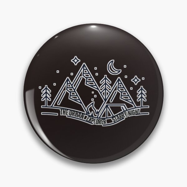 Item preview, Premium Starry Night Adventure – Minimalist Urban Explorer Mountain Art designed and sold by The Urban Explorer.
