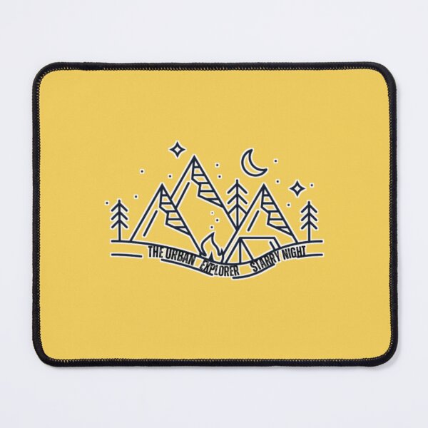 Item preview, Premium Starry Night Adventure – Minimalist Urban Explorer Mountain Art designed and sold by The Urban Explorer.