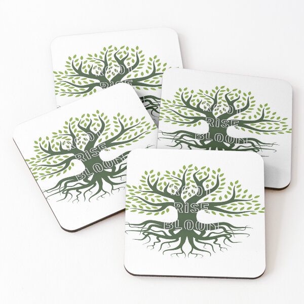 Item preview, The Tree of Life - Root Rise Bloom Geometric Botanical Art designed and sold by Leafy Logic.
