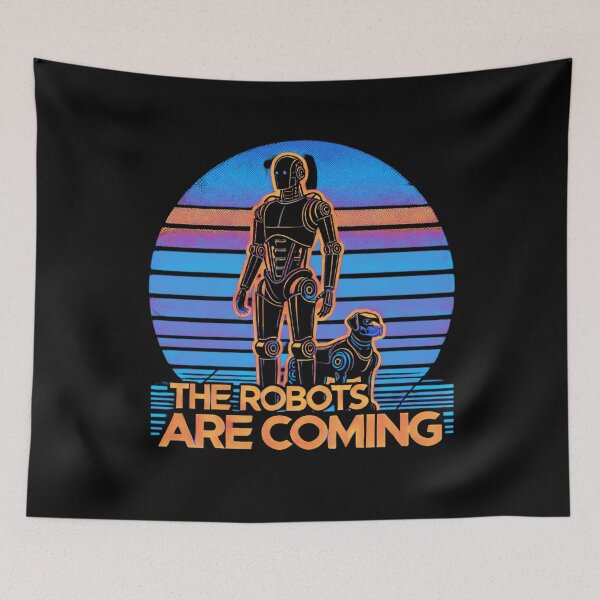 Item preview, Humanoid robot AI Robots Future Tech Design | The Bots Are Coming Futuristic Android Art designed and sold by TEEJAMBOREE.