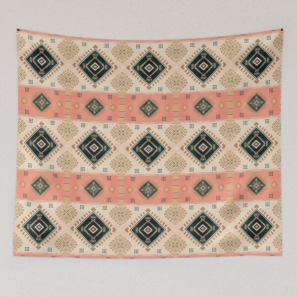 Item preview, Bohemian Desert Rose Geometric Tile Illustration designed and sold by arteresting-art.