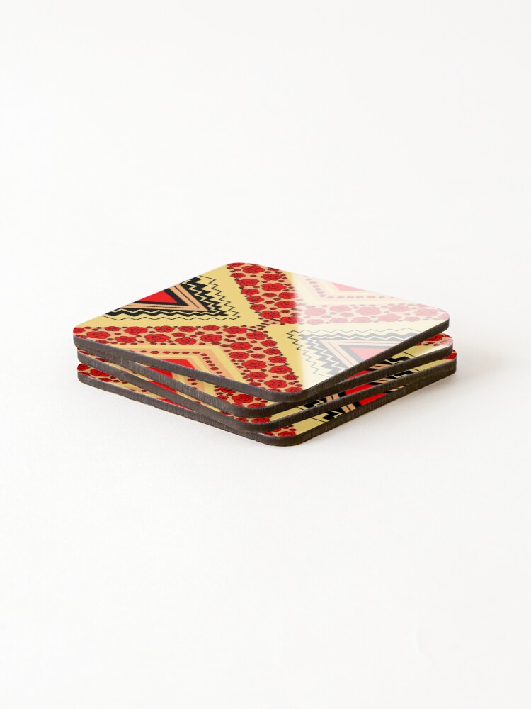 Thumbnail 4 of 5, Coasters (Set of 4), Native Roses designed and sold by crystaldugi.