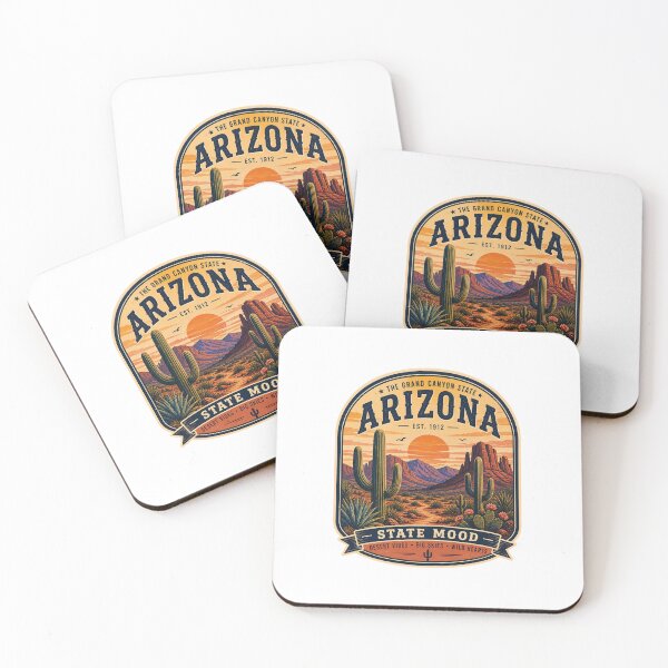Item preview, Vintage Arizona Desert Sunset Retro Design designed and sold by StateMoodDesigns.