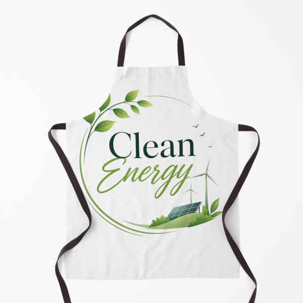 Item preview, Clean Energy Aesthetic Design – Eco Friendly Green Minimalist Typography with Nature Elements designed and sold by Sanika arts .