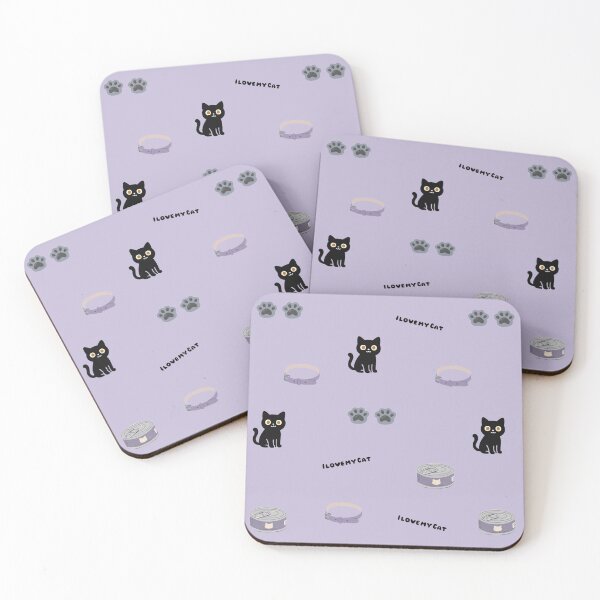 Item preview, I Love My Cat Sticker Pack Prints Posters Wall Art Magnet Home Coffee Cup Decoration TShirt Stationary Notebook Magnet Hat Kitchen Work School Office Redbubble Shop designed and sold by Saritas Boutique Shop.