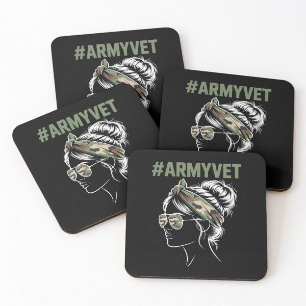 Item preview, Army Vet Life Messy Bun Sunglasses Veterans Day designed and sold by skulmanlatucool.