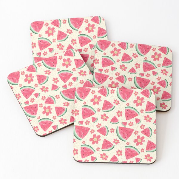 Item preview, Cute Watermelon and Flowers Pattern – Hand Drawn Summer Fruit designed and sold by SweetLilith.
