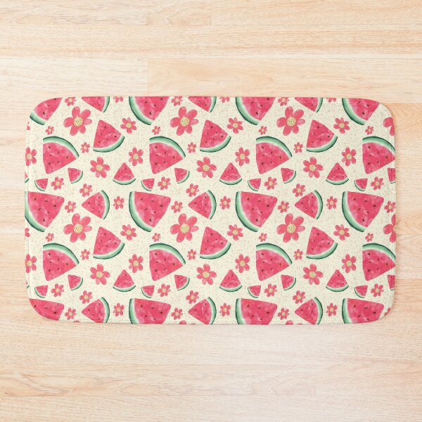 Item preview, Cute Watermelon and Flowers Pattern – Hand Drawn Summer Fruit designed and sold by SweetLilith.