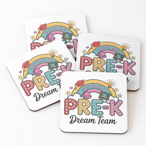 Item preview, Back to School Rainbow Preschool Pre-K Dream Team Teacher designed and sold by fferomananul.
