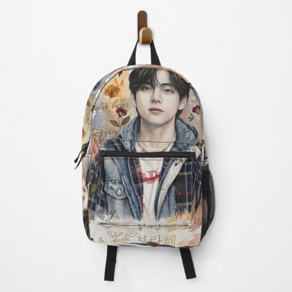 Item preview, Kim Taehyung (V) – Soft Autumn Aesthetic Portrait | Vintage Floral Art designed and sold by JTitli.