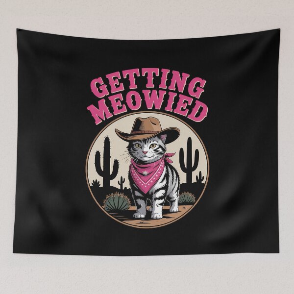 Item preview, Bachelorette Party Cowgirl Cat Bride Funny designed and sold by elunyzexac.