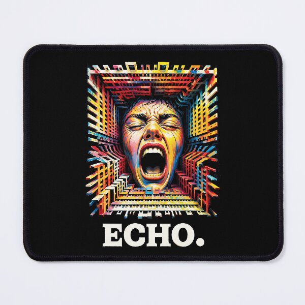 Item preview, Echo Geometric Scream Tunnel Surreal Pop Art designed and sold by RamyGallery.