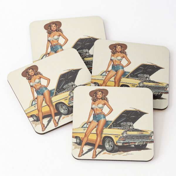 Item preview, Yellow chevy designed and sold by Kari's shop.