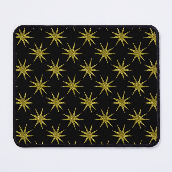 Item preview, Gold Stars Pattern on Black – Hand Drawn Celestial Retro  designed and sold by SweetLilith.