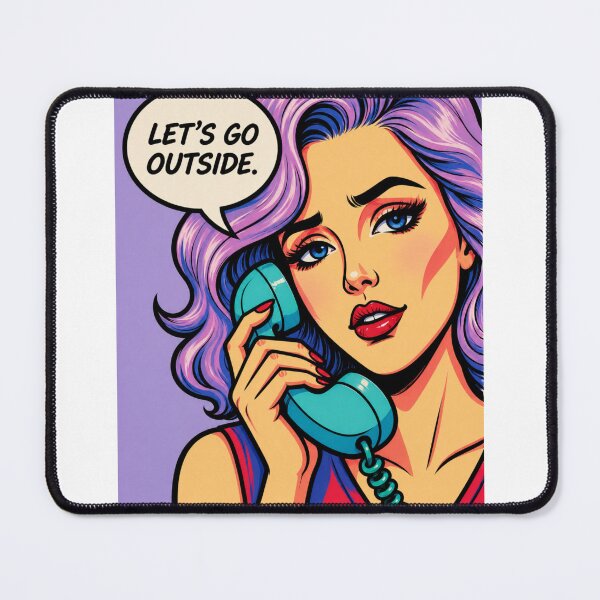 Item preview, Electric Violet Pop Art Girl – Retro Comic Portrait designed and sold by SabraDD.