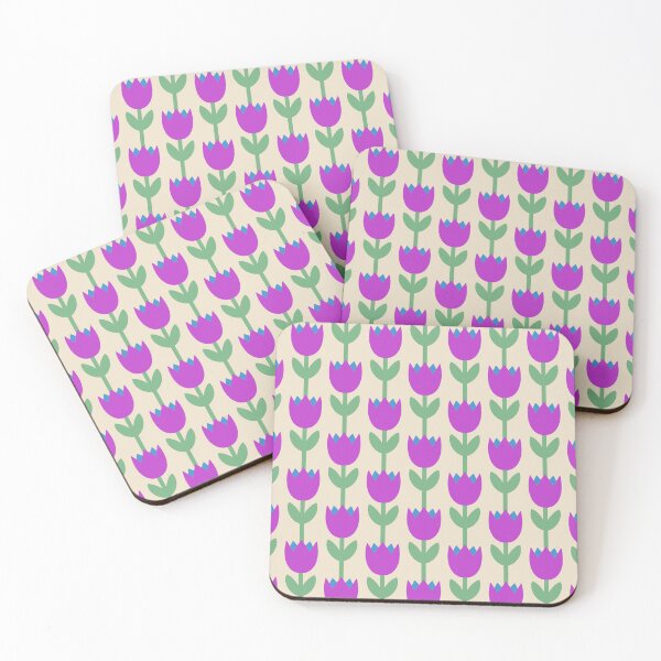 Item preview, Retro Tulip Floral Pattern – Hand Drawn Scandinavian Flowers designed and sold by SweetLilith.