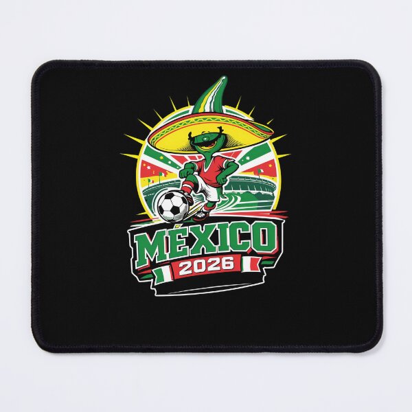 Item preview, Mexican Soccer Mascot 2026 - Sombrero Football Fan Art designed and sold by Sunnay1989.