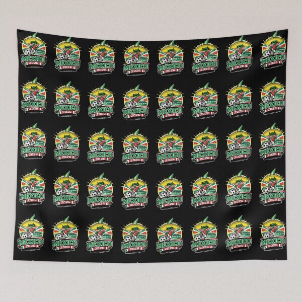 Item preview, Mexican Soccer Mascot 2026 - Sombrero Football Fan Art designed and sold by Sunnay1989.