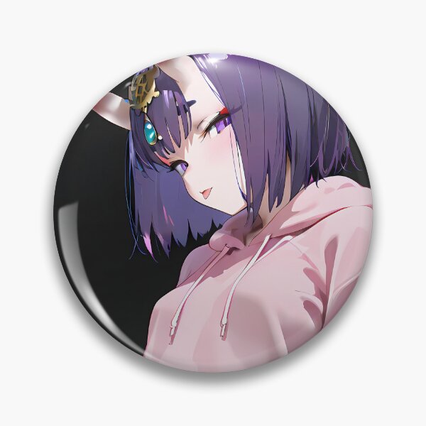 Item preview, Shuten Douji Fate Grand Order Pink Hoodie Urban Oni designed and sold by TanglenRabbit.