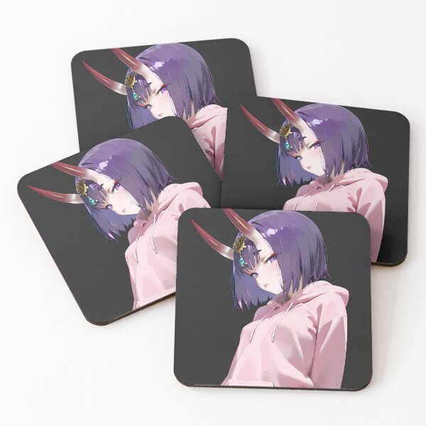 Item preview, Shuten Douji Fate Grand Order Pink Hoodie Urban Oni designed and sold by TanglenRabbit.