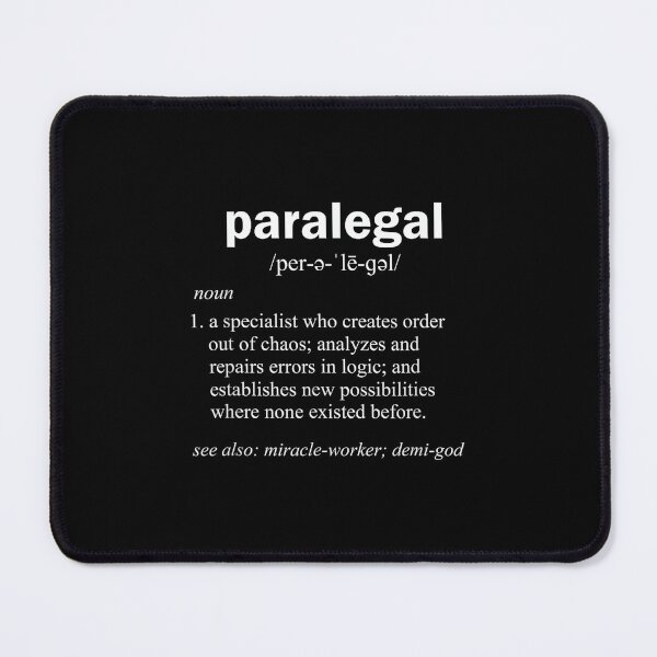 Item preview, Paralegal Dictionary Entry Funny Legal Assistant Gag Gift T-Shirt - Black - Men's - Small - Short Sleeve - Classic Fit - Cotton & Polyester - Unique Humorous Definition designed and sold by jspqf2952.