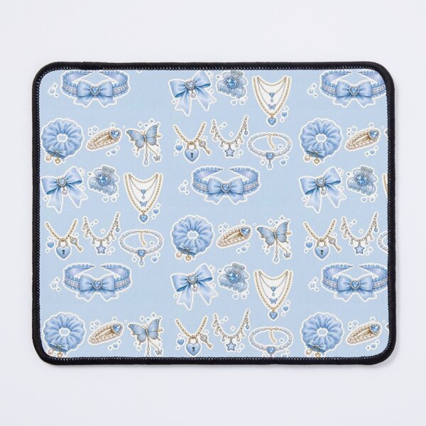 Item preview, Aesthetic Accessories Sticker Sheet - Blue Theme designed and sold by KeerthiCuteFind.