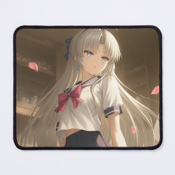 Item preview, Carlotta Wuthering Waves School Uniform Silver Hair Soft Anime Girl designed and sold by TanglenRabbit.