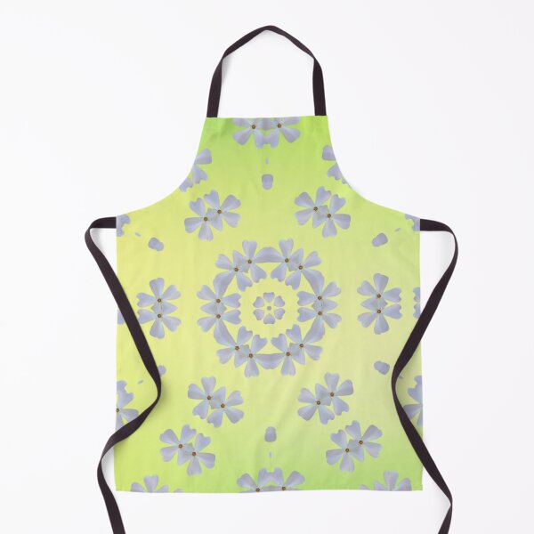 Aperçu de l'œuvre White Phlox Floral Pattern – Fresh Green Mandala créée et vendue par SilentBloomLab.