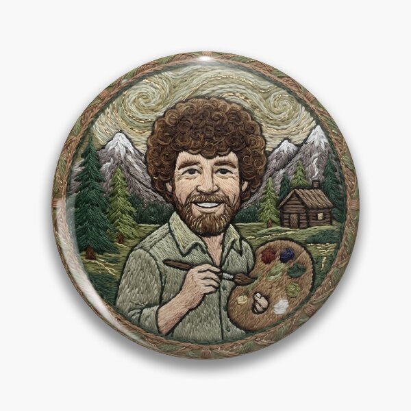 Item preview, Bob Ross Inspired Fan Art designed and sold by GymTanLaundry.