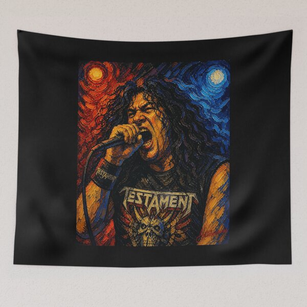 Item preview,  Thrash Metal Power Vocal Performance Portrait designed and sold by Artisticanvas.