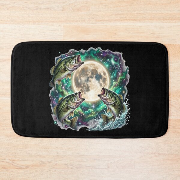 Item preview, Largemouth Bass Fishing Moon Galaxy , Cosmic Night Bass Fish Vintage Retro Angler Gift designed and sold by CCChillingfrog.