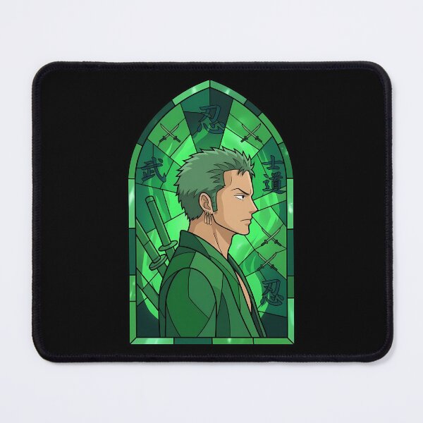 Item preview, Roronoa Zoro One Piece Emerald Kanji Stained Glass Focus designed and sold by mildaclairmo.