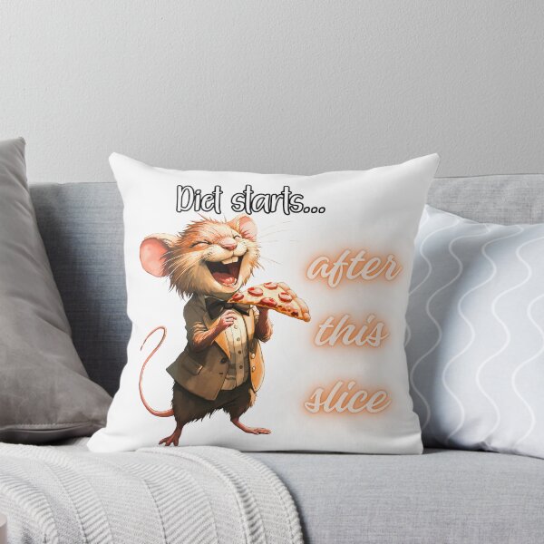 Item preview, ✨Funny Pizza Diet Mouse Design✨ designed and sold by CheersTOGETHER.
