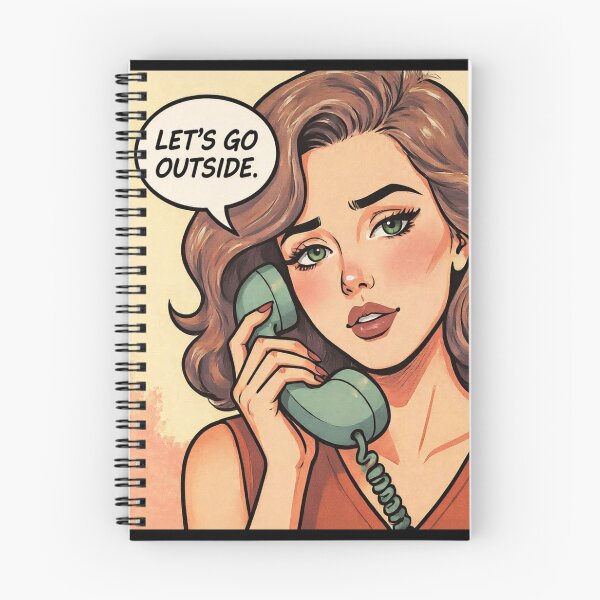Item preview, Let’s Go Outside Pop Art Girl – Vintage Style designed and sold by SabraDD.