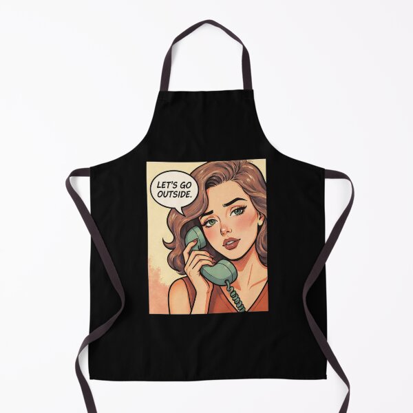 Item preview, Let’s Go Outside Pop Art Girl – Vintage Style designed and sold by SabraDD.