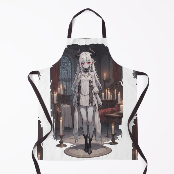 Item preview, Demon girl and room with candles designed and sold by ArtsJulian.