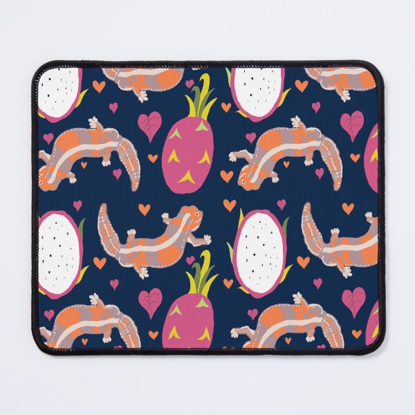 Item preview, Mysterious Colorful Night Jungle with Lizard and Dragon Fruit designed and sold by Designs by Sara Felton.