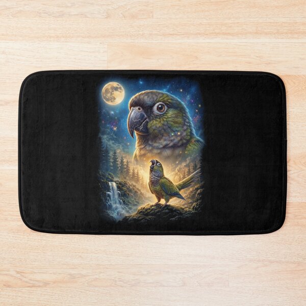 Item preview, Funny Dusky Conure Howling Moon Art Parrot Lover designed and sold by DoodleTortle.