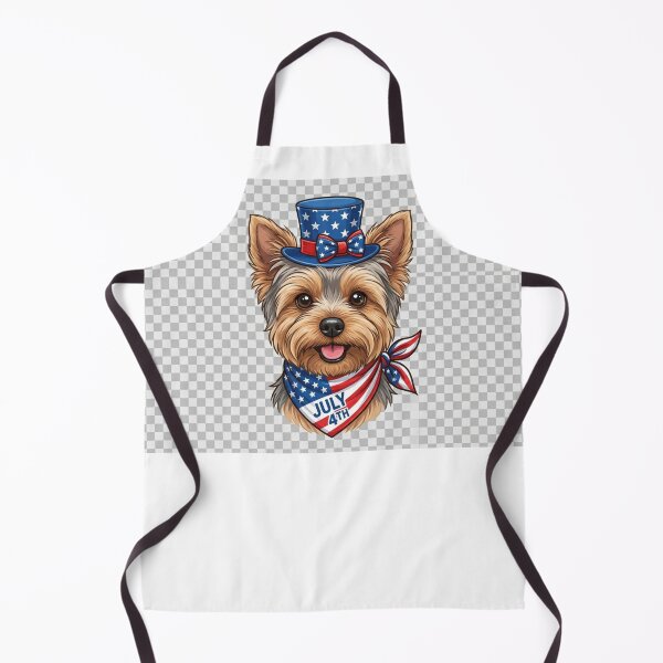 Item preview, Patriotic Yorkie - 4th of July Folk Art designed and sold by pennyspatches.