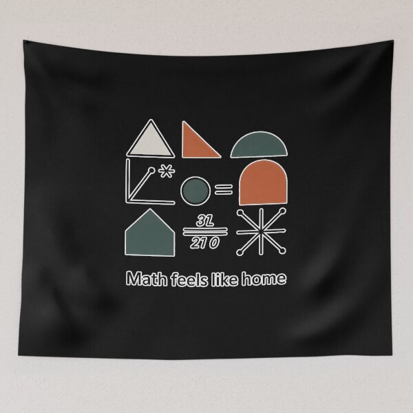 Item preview, Math Feels Like Home Minimal Geometry Math Lover Aesthetic Design designed and sold by ImaginedSpace7.