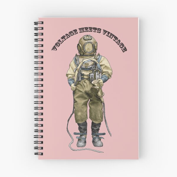 Item preview, Vintage Diver with Diving Helmet and an Electric Underwater Dive Light URM designed and sold by urmaddad.