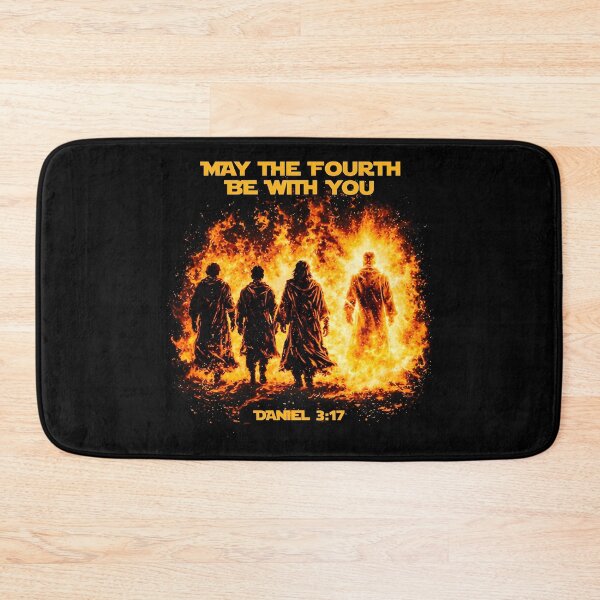 Item preview, May The Fourth Be With You Christian, Daniel 3:17 Bible Verse Fire Faith designed and sold by CCChillingfrog.