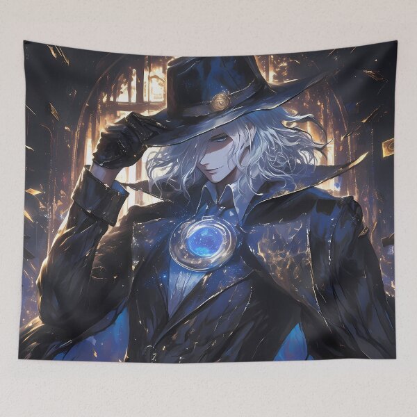 Item preview, Edmond Dantes Fate Grand Order Midnight Coat Blue Aura designed and sold by TanglenRabbit.