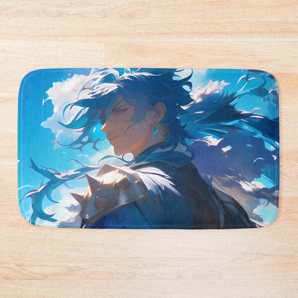 Item preview, Kaeya Genshin Impact Blue Sky Petals Cool Pose Anime Boy designed and sold by TanglenRabbit.