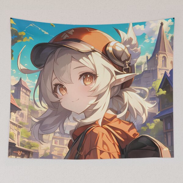 Item preview, Klee Genshin Impact Cute Explorer Orange Cap Sunny Town Adventure designed and sold by TanglenRabbit.